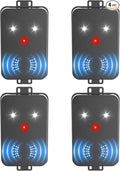 4 Pack Rodent Repellent for Car EnginesThree Power Supply ModesCar Rodent Repeller Ultrasonic Under Hood Flashing Light Covers a Wide Range Suitable for Cars Garages Warehouses