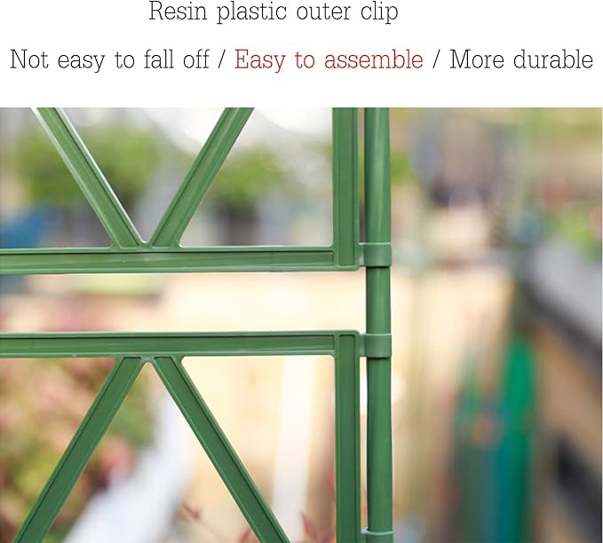 Plant Trellis Support Flower Stand Outdoor Climbing Frame for Plants Weatherproof Garden Trellis Support Vine Vegetable Flower Grape Cucumber 60x180cm/23.5x71”