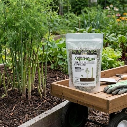 Old Cobblers Farm™ Wicked Organics Organic Asparagus Fertilizer - All-Natural Plant Nutrients for Healthy Growth (5lbs/10lbs/15lbs/20lbs) (5lbs)