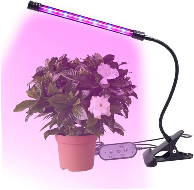 POPETPOP 9w Full Grow Lamp Timing Led Plant Grow Light Bulbs Dimmable Levels for Indoor Plants Garden