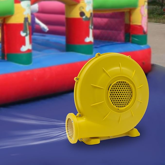 Air Blower Pump Fan 2150Pa Air Blower Jumping Bed Inflator Powerful Inflatable Bounce House Blower for Inflatable Water Slide Bouncy Castle Bounce House Speed 3250RPM 1118CFM Air Volume