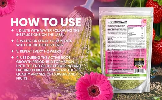 0-50-30 Universal Premium Bud and Bloom Booster Increases Flowering &amp Yield for Use in Soil and Hydroponics Super Concentrated Flower Fuel (1 LBS)