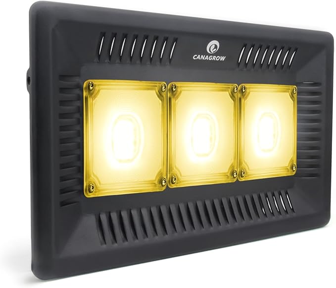 CANAGROW Waterproof Plant Light Outdoor Grow Light Sunlike Full Spectrum COB LED Grow Lamp Refugium Light for Saltwater Aquarium No Noise Heating Lamps for Plants Seeding Veg Blooming Fruiting