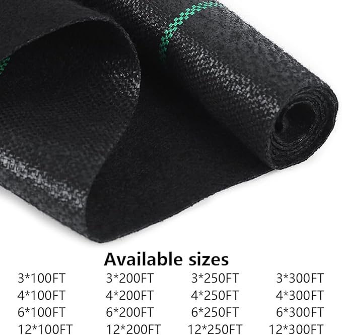 3ft x 300ft Weed Barrier Landscape Fabric Heavy Duty5.3 oz Weed Blocker Garden Ground Cover FabricGarden Control ClothGround Cover with Woven Weed ClothDurable Landscaping FabricVelvet Back