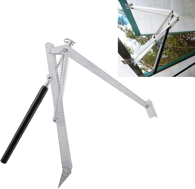 BIBISTORE Automatic Greenhouse Vent Opener Auto Solar Cold Frame Window Openers Agriculture Hothouse Roof Opening Kits Gardening Greenhouse Accessories-33 Lbs Lift CapacityTwo Springs
