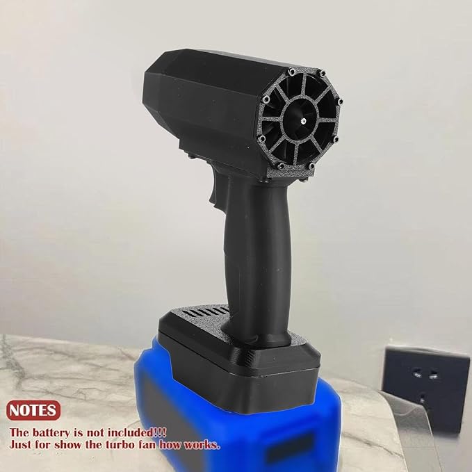 Electric Jet Dry Blower PETG 150000RPM High Speed Turbofan Brushless Motor Air Duster 1.36KG Powerful Thrust Portable Handheld Electric Cordless Air Blower for Car Cleaning