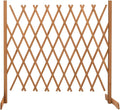 Extendable Garden Trellis Fence Plant Screen Wood Fence Privacy Gate Pet Gate for Home Yard Garden Orange 70.9x39.4 Solid Firwood-812