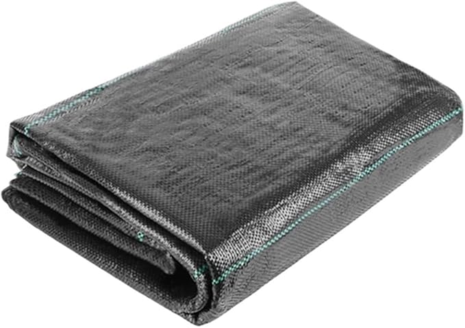 Weed Barrier Fabric Anti-Aging Weed Barrier Ground Cover PP Woven Control Fabric for Plant Anti Grass Greenhouse Mat(1x10M)