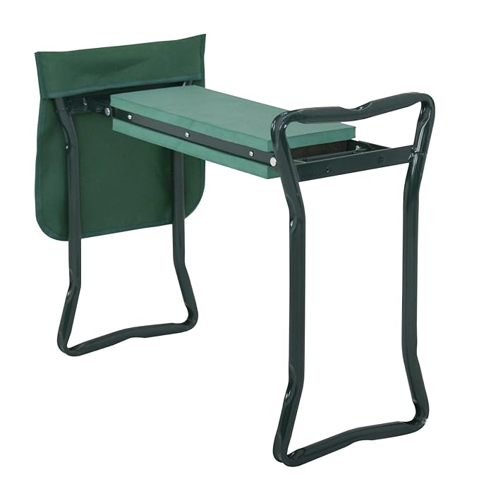 Green Spring Soft Eva Pad Seat Folding Garden Kneeler Bench Kneeling