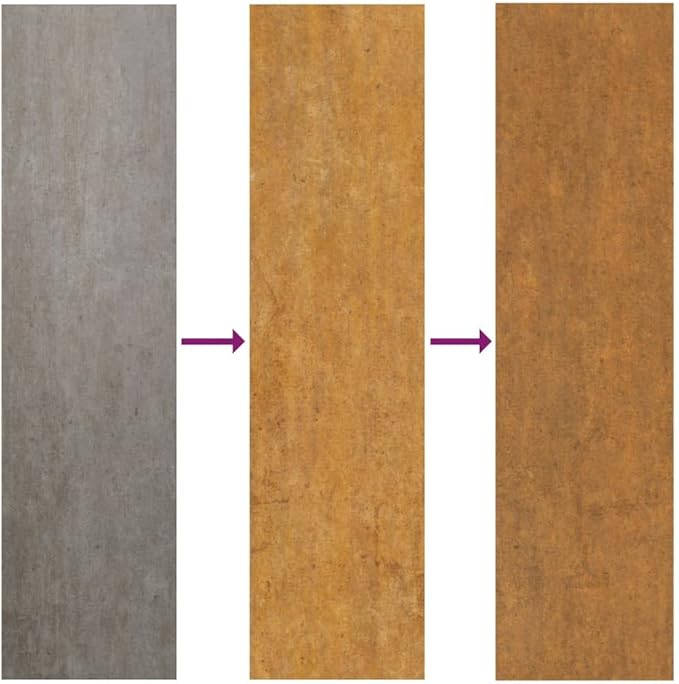 Rusty Corten Steel Square Planter 15.7 inch Outdoor Decorative Metal Planter Box for Garden Weathered Finish Raised Garden Bed for Plants