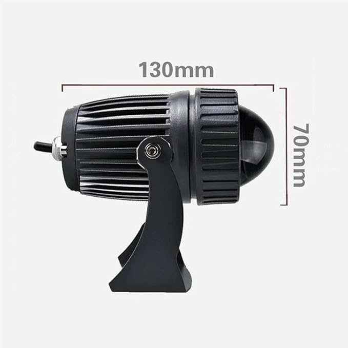 LED Spotlight - AC85-265V Long Range Outdoor Wall Lamp Garden Landscape Lighting IP65 Waterproof Rated Narrow Beam 10W Wall Washing Spotlight Courtyard Illumination(Warm White)