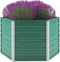 SKM Garden Raised Bed Garden Raised Bed Galvanized Steel 50.8x50.8x31.3 Green