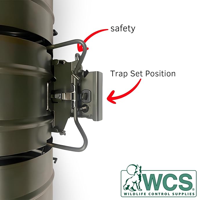 WCS Easy Set Tube Squirrel Trap 15 Rust-Resistant Steel Tunnel Trap with Safety Latch &amp 5 Tension Settings Targets Chipmunks &amp Small Rodents for Yards &amp Gardens