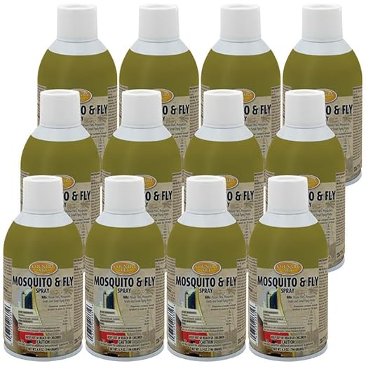 Country Vet Metered Mosquito and Fly Spray 6.4 oz cans 342033CVA (Case of 12) Dispenser NOT Included