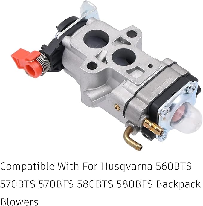 Compatible with 150BT Carburetor for Husqvarna 150BT 570BTS 350BT 580BTS 560BTS 150BF 350BF 560BFS 570BFS 580BFS Backpack Blowers Part 581155801 502845001