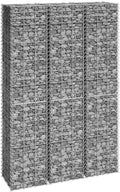 Gabion Raised Bed Silver Iron Extra Tall Gabion Raised Bed Gardening Pots &amp Planters 151250