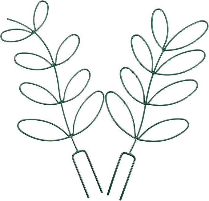 Happyyami 2pcs Green Plant Climbing Support Trellis for Garden Outdoor Vine Plant Frame and Tomato Rack Climbing Structure Suitable for Patio