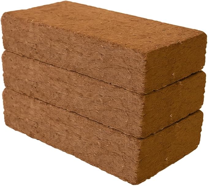 Minute Soil Eco-Friendly Coco Brick 24 Pack – OMRI Medium Expands to 36 Gal – Ideal for Seedlings Planters Greens Houseplants Raised Beds Hydroponics Outdoor Use