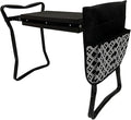 Folding Kneeler Garden Kneeler Garden Kneeler seat with Handles|2 in 1 Foldable Garden Stools with Tool Pouches|Suitable for Outdoor Work and Gardening (Color : Red) (Black)