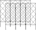 Luxshiny 2pcs Iron Plant Trellis for Garden Climbing Plants Outdoor Tomato Cages Foldable Multifunctional Support Frame for Vegetable and Flower Vines