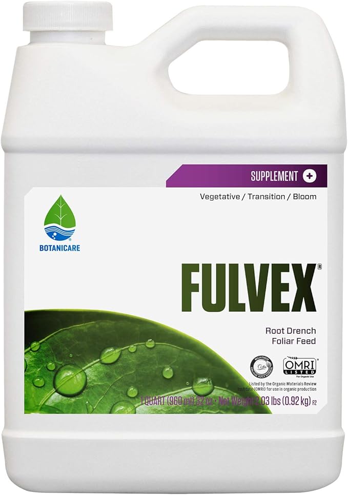 Botanicare 739075 Fulvex Root Drench Foliar Feed Plant Supplement 1-Quart Brown/A