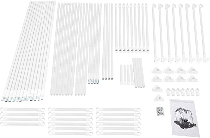 Plant Climbing Stand Outdoor Plant Stand Plant Climbing Display Rack Large Outdoors Garden Decoration Arch Trellis 118 x78.72 x90.5 Grape Vine Trellis for Vineyard Outdoor Patio (White)