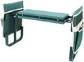 Garden Kneeler Seat Height Adjustable Foldable Gardening Stool Bench with 2 Tool Pouches for Kneeling Sitting Gardening Camping Picnics (Green)