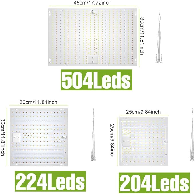 2Pcs 300W LED Full Spectrum Plant Light 100-277V Greenhouse Tent Hydroponic Fill Light UV/IR Indoor Seedings Cultivation Lights 110V Sapling Vege Fruit Flower Moss Succulent Potted Moss Lighting