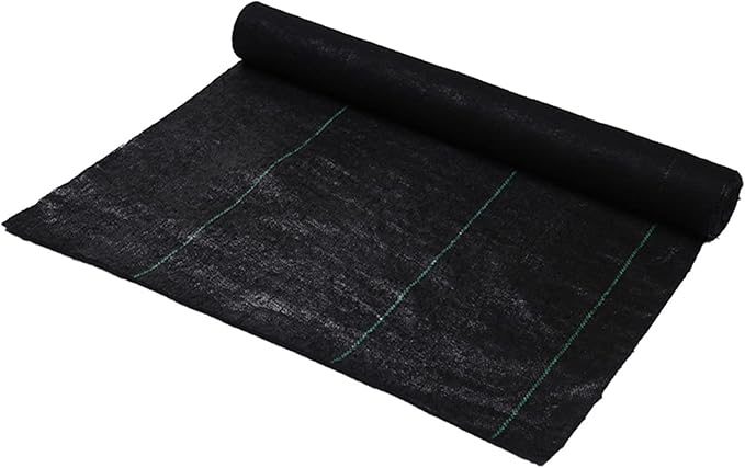 Lawn Weed Barrier Control Fabric Landscape Fabric Ground Cover Membrane Garden Landscape Driveway Weed Block Heavy Duty Black Plastic Sheeting for Flower Bed (Size : 2x3m)