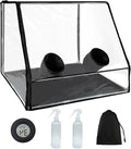 Large Still Air Box Mushroom Grow Tent 35.43x23.62x23.62 Mycology Fume Hood Propagation Stations Grow Kit for Monotub Mushroom Growing for Mushroom Grow Bags with Tilted Surface for Wider Observation