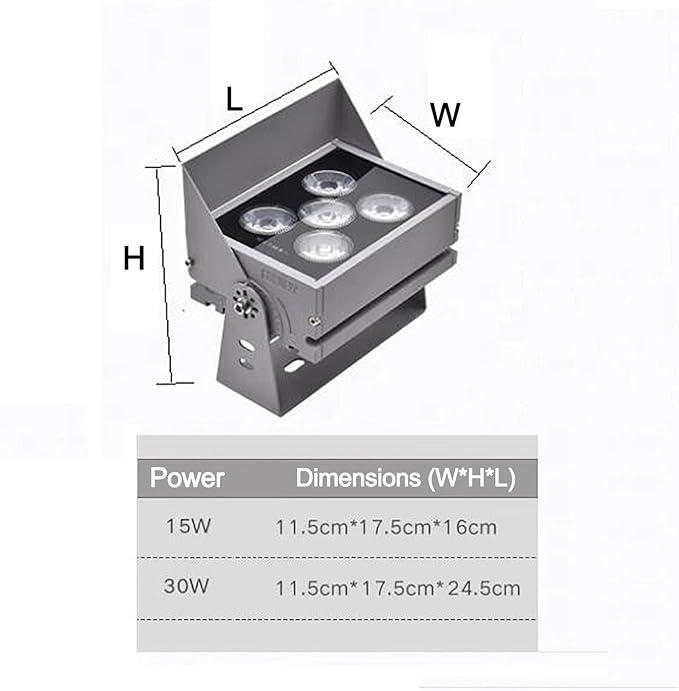 Outdoor Spotlights - Landscape Lights Led Beam LightAngle Adjustable Narrow Beam Spotlight LED Outdoor Waterproof Projection Wall Washer Light Long DistanceRed Light-30W