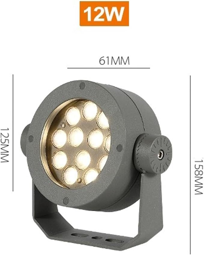 LED Floodlight - Outdoor Spotlight Spotlight Led Beam Light IP65 Waterproof Tree Lights Landscape Lights For Garden Lawn Patio Villas Path Park Landscape Lighting(Warm White12W-AC220V)
