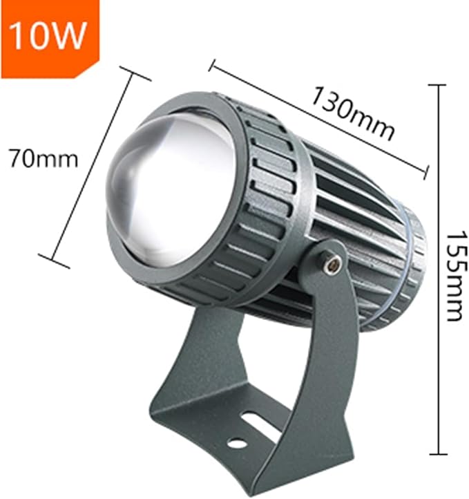 Narrow LED Beam Light - 10W Long Range Wall Lamp IP65 Waterproof Adjustable Outdoor Projection Light for Bridge Billboard Exterior Wall Building Irradiate(Cold White10W(85-265V))