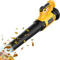 LIVOWALNY Cordless Leaf Blower Compatible with Dewalt 20V Battery Electric Leaf Blowers with 6 Speed Modes 500CFM 150MPH Lightweight Powered Leaf Blower for Patio Garden Cleaning (No Battery)