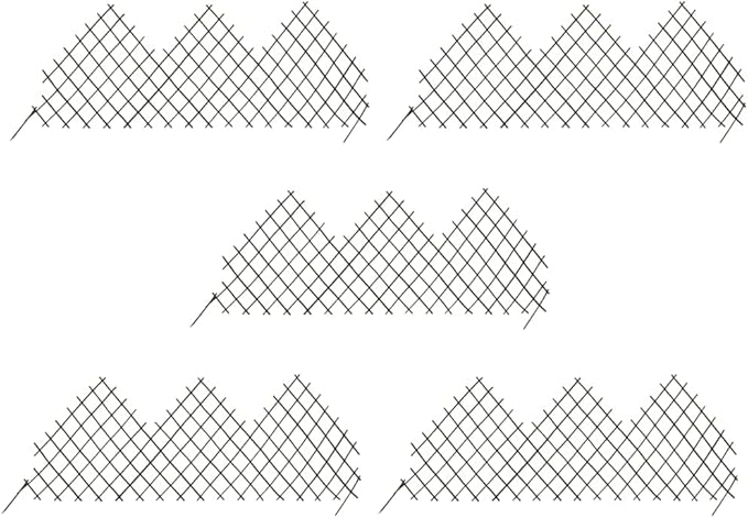 Willow Garden Trellis FencesTrellis for Climbing Plants OutdoorExpandable Plant Climbing LatticePlant SupportFence Extension5 pcs 66.9x29.5
