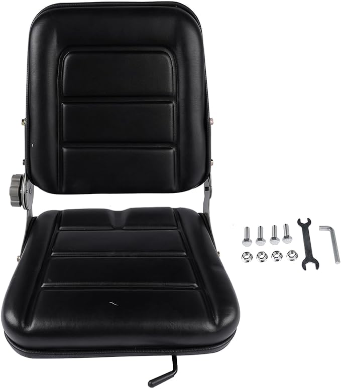 Universal Adjustable Backrest Seat for Forklift Tractor Excavator Lawn Mower and Agricultural or Construction Equipment