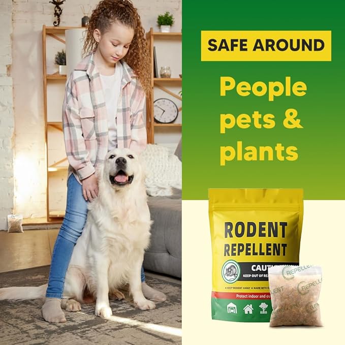 Rodent Repellent Mouse Repellents Rat Repellent Natural Mice Repellent Indoor Extra-Strength Peppermint Oil to Repel Mice and Rats Keep Mice Away Rat DeterrentPowerfully&ampEffectively-12P