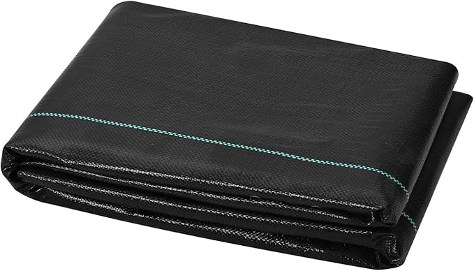 Weed Barrier Landscape Fabric 4 * 100FT Heavy Duty Garden Weed Fabric Woven PP Weed Control Fabric Driveway Fabric Geotextile Fabric for Landscaping Ground Cover Weed Blocker Weed Mat Black