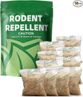 Rodent Repellent Mouse Repellent Pouches Mice Repellent Indoor Rat Repellant for House Mice Deterrent Keep Mice Away Extra-Strength Peppermint Effective for 80 ft² and 90 days-10P