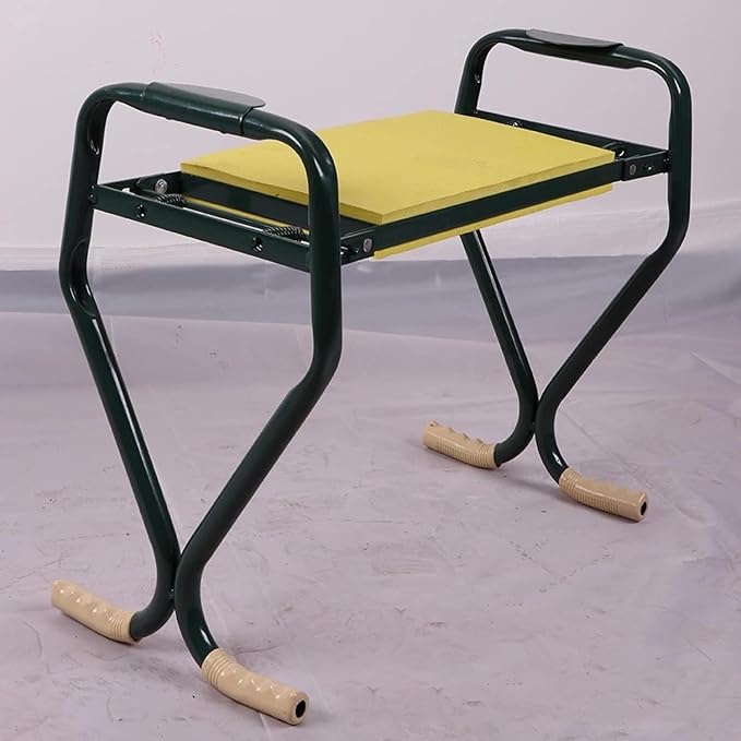 KANDUO Garden Kneeler and Seat Foldable Garden Stool Heavy Duty Garden Seat Stools Garden Kneeler for Outdoor Gardening