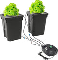 Automatic Watering System - 2 Pot Kit with Reservoir Self-Watering Planters for Indoor/Outdoor Growing 5 Gallon
