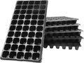 72 Cells Seedling Trays 5 Pack Gardening Germination Plastic Tray with Drain Holes Plant Grow Plug Trays for Plant Seedlings Propagation(5pcs)