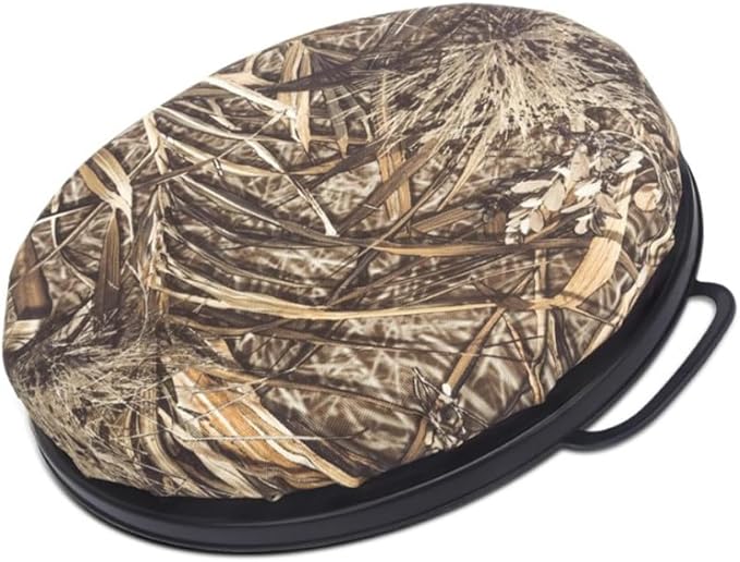 MiOYOOW 5 Gallon Bucket Seat 360 Degree Swivel Foam Bucket Seat Cushion with Protective Cover &amp Handle Comfortable Bucket Lid for Fishing Gardening Hunting and Camping