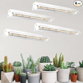 T5 LED Grow Lights 204pcs Bulb 5000K White Full Spectrum Plant Light Strips for Indoor Plants Shelves Greenhouse Seedling End-to-End Connectable with V-Shaped Reflector