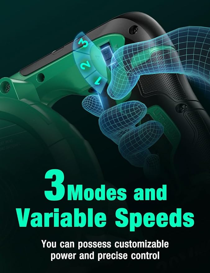 K I M O. Cordless Leaf Blower Vacuum Combo 4 in 1 3 Nozzles &amp3 Modes for Inflation &amp Deflation Extended Tube &amp Variable Speed 20000RPM 150MPH 2x2000mAh Battery Powered Leaf Blowers for