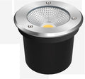 LED Underground Spotlight AC85-265V Waterproof COB Ground Light IP65 Landscape Recessed Lamp for Deck Step and Garden (20W Red)