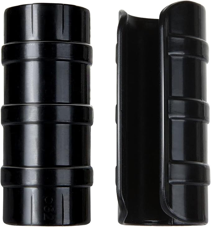 50 PCS 1 inch Greenhouse Clamps Clips 26mm Black ABS Snap Clamp Tube Clip Garden Buildings Tube Clip for Greenhouse Film Sunshade Nets Frame Shelters (Outer Ø 1.26”inner Ø 1”)