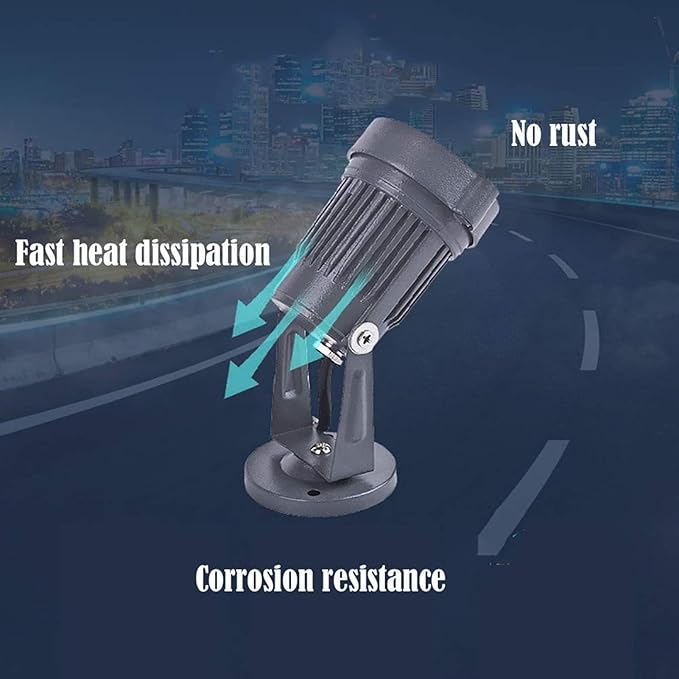 LED Landscape Lights - 3WOutdoor LED Floodlight Outdoor Landscape Lights Beam Light P67Waterproof Advertising Signs Projection Disc SpotlightLawn Garden Ground Light(Green3W(12V))