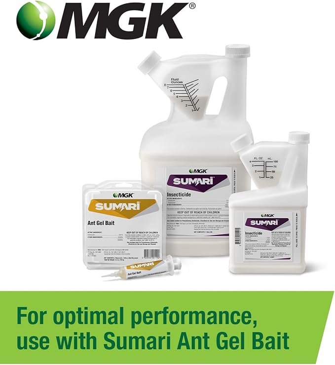 MGK Sumari® Insecticide Concentrate | Ant and Cockroach Killer | Dual Mode of Action | Contains NyGuard® Insect Growth Regulator (IGR) | for Indoor and Outdoor Applications | 1 Quart