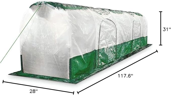 Bio Green SD300 2.6 x 2.3 x 9.8 ft. Polytunnel Super Dome